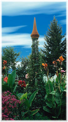 steel landscape trellis